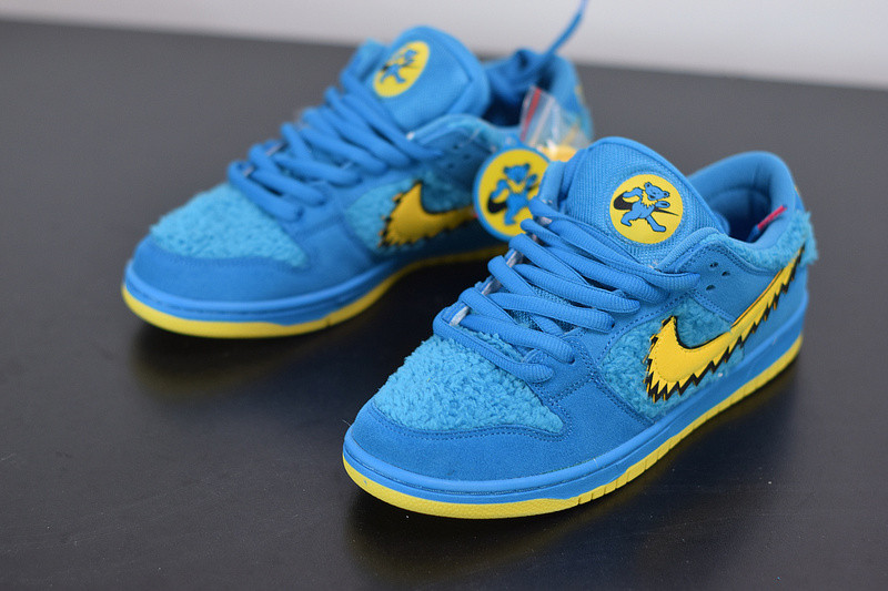 grateful dead x nike sb dunk low “blue bear” cj5378-400