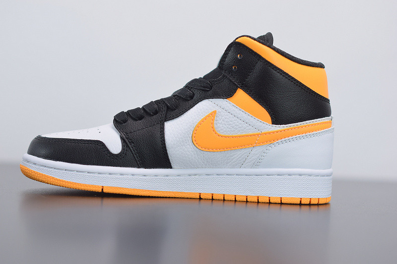 air jordan 1 mid laser orange black cv5276-107