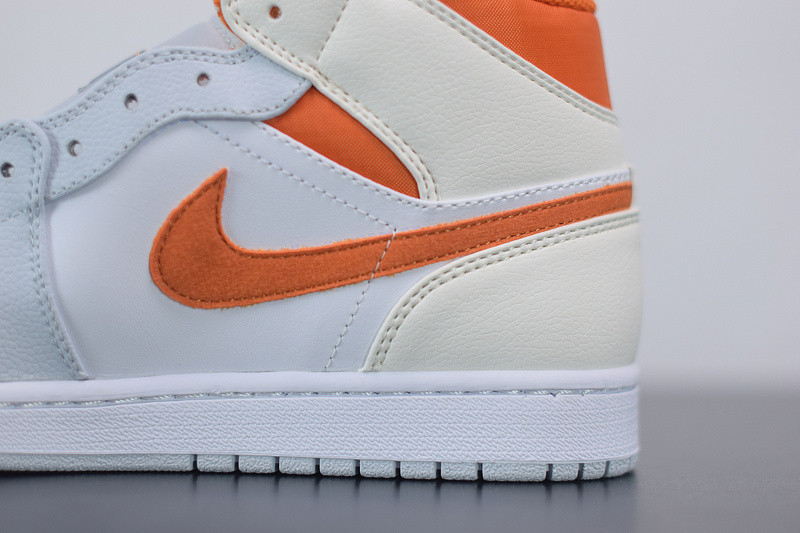 air jordan 1 mid starfish pure platinum cw7591-100