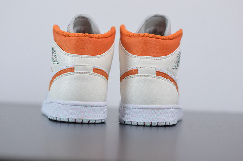 air jordan 1 mid starfish pure platinum cw7591-100