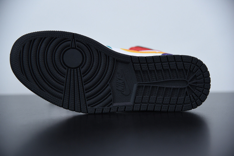 air jordan 1 mid "multi-color" 554724-125