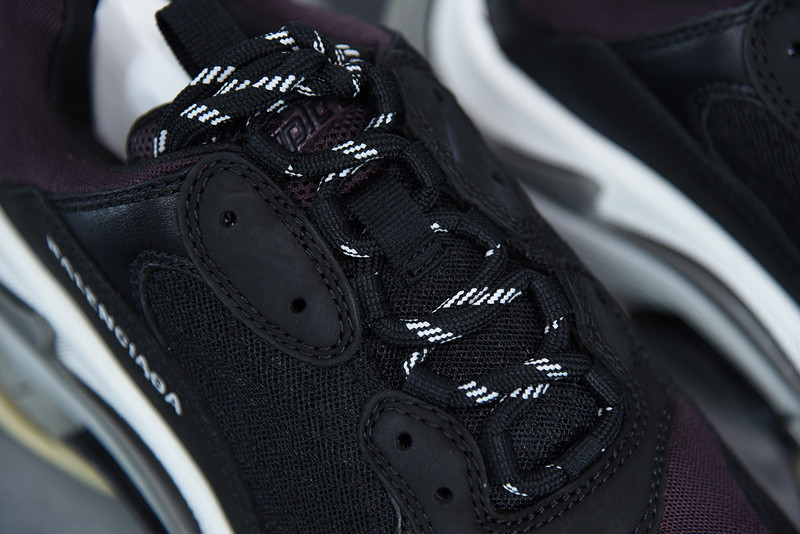 bc triple s trainer black burgundy white 536737 w09oh 1091