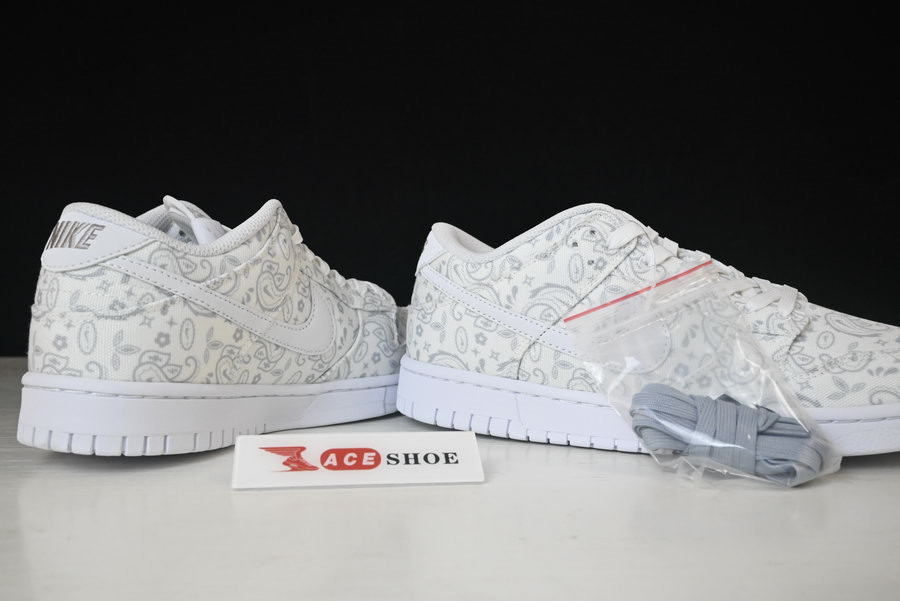 nike dunk low “white paisley” dj9955-100