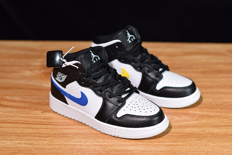 air jordan 1 mid multi-color swh(gs) 554725-052