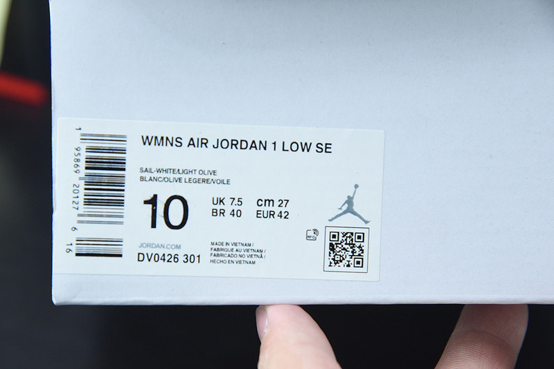 air jordan 1 low se “light olive” dv0426-301