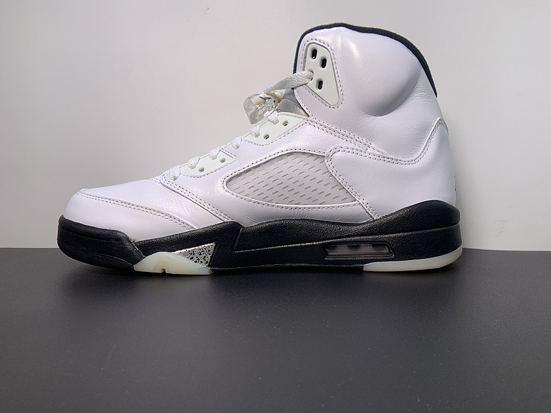 air jordan 5 white black dd0587-110
