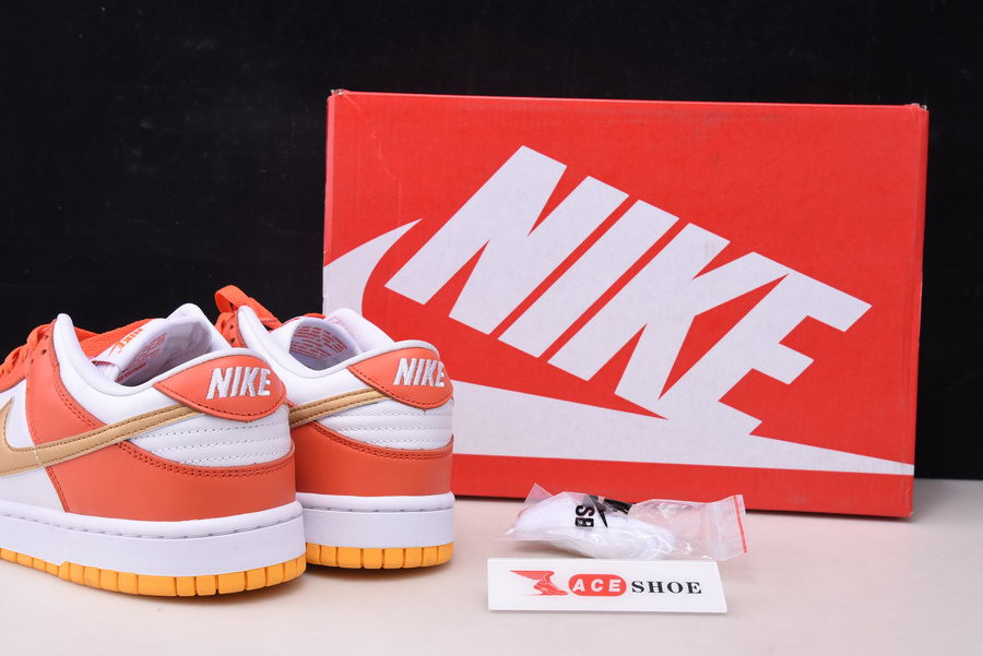 nike dunk low “golden orange” dq4690-800
